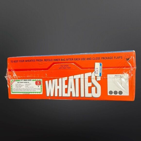 Vintage 1980s Michael Jordan Factory Sealed Wheaties Box NEW (Never Opened) - Picture 2 of 6
